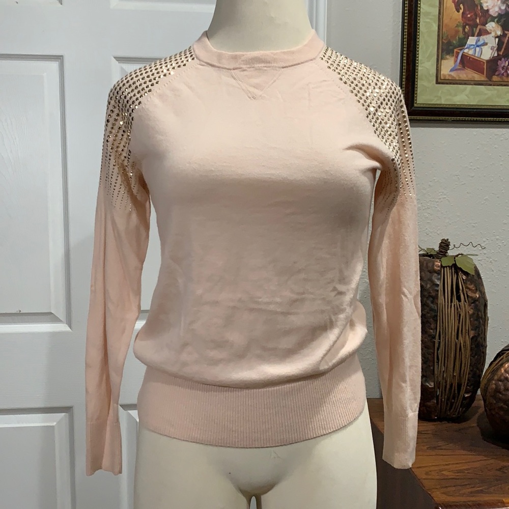 Ted Baker Light Pink Cashmere Sweater Sz 3